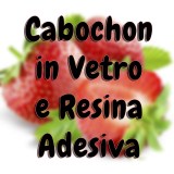 Cabochon in vetro e Resina adesiva