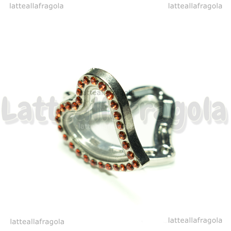 Bracciale Con Ciondolo A Cuore Di Strass Per Donna – Regalo In Confezione Lusso