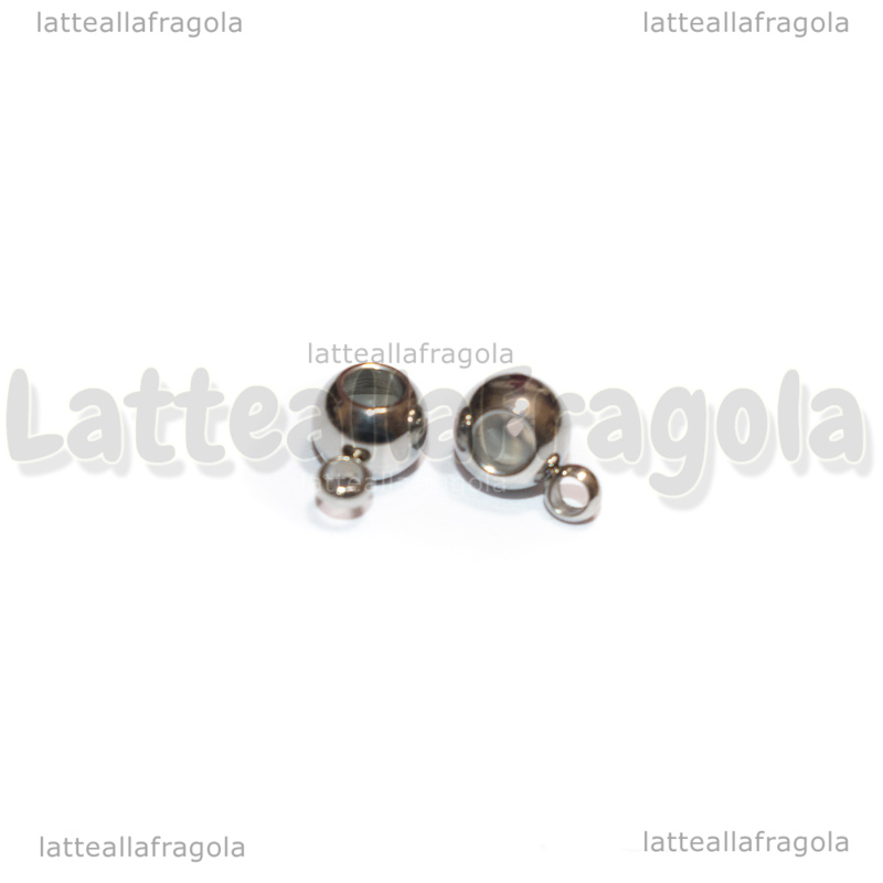 Portapendente in Acciaio Inox interno in silicone 7x5mm