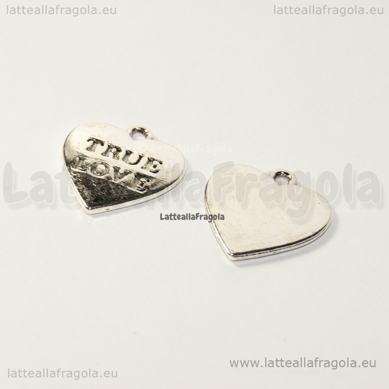 Alpenflüstern Collana Donna Con Ciondolo Cuore E Strass, Argento Anticato, Per Dirndl, Lunga 43+7 Cm