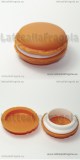 Scatola Macaron Arancia in plastica 40x20mm