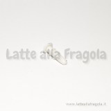 Tappo antipolvere per cellulare in plastica bianca 13x5x6mm