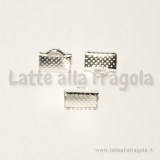 Capocorda per organza Silver Plated 10x8mm