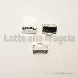 Capocorda per organza Silver Plated 10x8mm