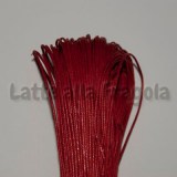 1 Metro di Cotone cerato Rosso 1mm