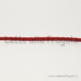 1 Metro piattina in alcantara 3x2mm rosso