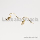 100 Pezzi (50 paia) di Monachelle ad amo Gold Plated