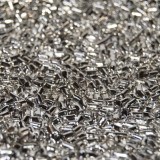 25 Pezzi Capocorda toni argentati 4x2mm adatto per fili da 1.5mm