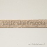 1 Metro di Organza colore nocciola 10mm