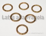 Anello Chiuso 14.5mm Color Oro Anticato