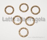 Anello Chiuso 14.5mm Color Oro Anticato