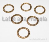 Anello Chiuso 14.5mm Color Oro Anticato
