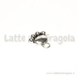 Charm zampetta in metallo argento antico 14x13mm