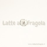 10 Rondelle mezzocristallo sfaccettato cristal AB 8x6mm