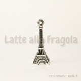 Charm 3D Torre Eiffel in metallo argento Antico 30x9mm