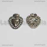 Ciondolo Ex Voto in metallo argento antico 29x23mm