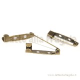 Base spilletta in metallo color bronzo 25x6mm