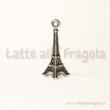 Charm 3D Torre Eiffel in metallo argento Antico 30x9mm