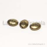 Spaziatore Seme della Speranza in metallo color bronzo 19x9x5mm