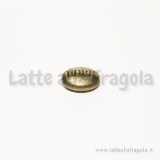 Spaziatore Seme della Speranza in metallo color bronzo 19x9x5mm