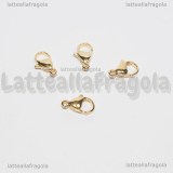 Gancio in Acciaio Gold Plated 12mm