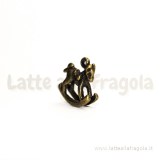 Charm 3D cavallo a dondolo color bronzo