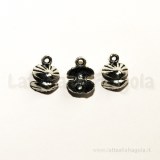 Charm 3D conchiglia argento tibetano