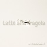Portapendente in metallo Silver Plated 15x5mm