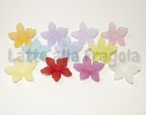 10 Fiori in Lucite colorata 28x7mm