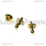 Charm Ciuccio 3D in metallo gold plated 13x9mm