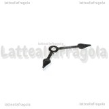 Lancette Orologio in metallo argentato 27x10mm