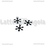 Charm Fiocco di Neve in Acciaio 304 12x9mm