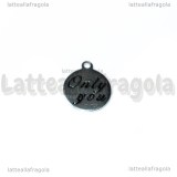 Charm Targhetta Only You in Acciaio 304 12mm