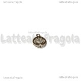 Charm Targhetta Albero della Vita in Acciaio 304 12x10mm