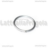 Cerchio in metallo argentato per Acchiappasogni 35mm