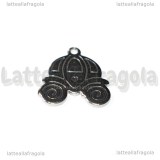 Charm Carrozza di Cenerentola in Acciaio Inox 16x15mm