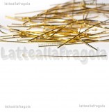 50 Chiodi o spilli in acciaio inox dorato T 50mm