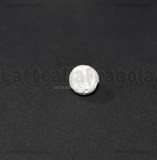 5 Perle in Pietra Lavica bianca 8mm