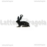 Ciondolo Coniglio in Acciaio Inox 16x12mm