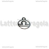 Charm Segno Zodiacale Bilancia in Acciaio Inox 13.4x10.8mm 