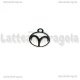 Charm Segno Zodiacale Ariete in Acciaio Inox 13.4x10.8mm 