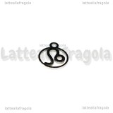 Charm Segno Zodiacale Leone in Acciaio Inox 13.4x10.8mm 