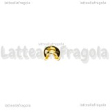 50 Coprischiaccini in metallo Gold Plated Plated 4mm