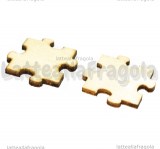 5 Puzzle in legno naturale 30x29mm