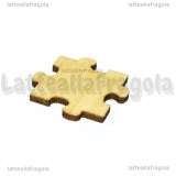 5 Puzzle in legno naturale 30x29mm