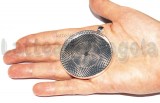 Base Cammeo in metallo silver plated per cammei 50mm