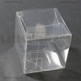 Scatola in PVC trasparente 4x4x4cm