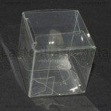 Scatola in PVC trasparente 4x4x4cm