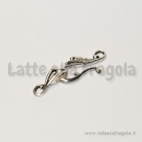 Chiusura Composta in metallo argento antico
