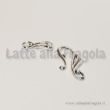 Chiusura Composta in metallo argento antico